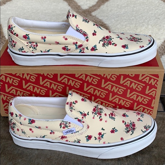 VANS CLASSIC SLIP ON DITSY FLORAL Clwhttrwht WMNS - Picture 3 of 16